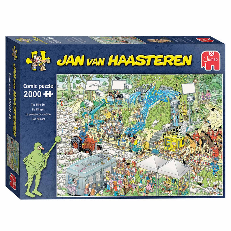 Load image into Gallery viewer, Jumbo jan van haasteren legpuzzel - de filmset, 2000st.