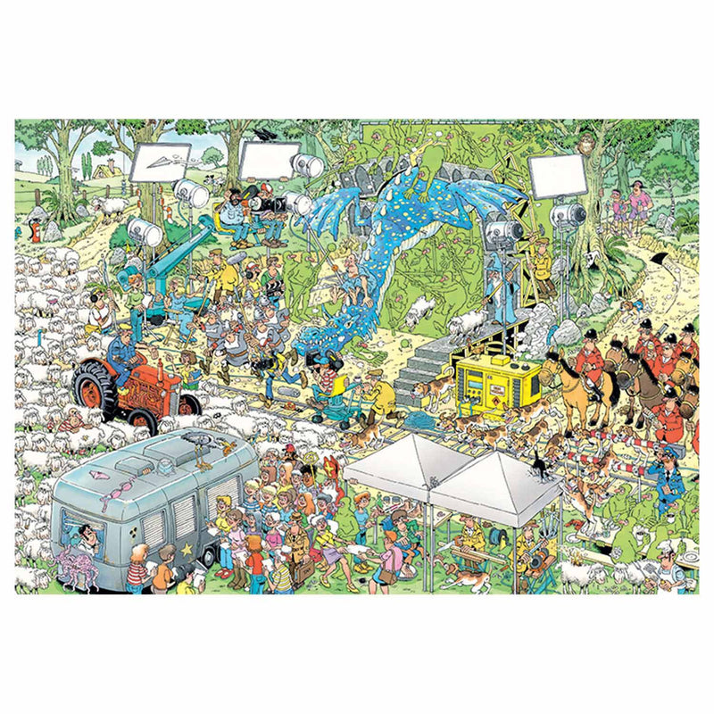 Load image into Gallery viewer, Jumbo jan van haasteren legpuzzel - de filmset, 2000st.