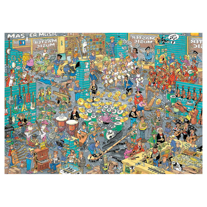 Load image into Gallery viewer, Jan van Haasteren Legpuzzel - Muziekwinkel en Vakantiekriebels, 1000st.