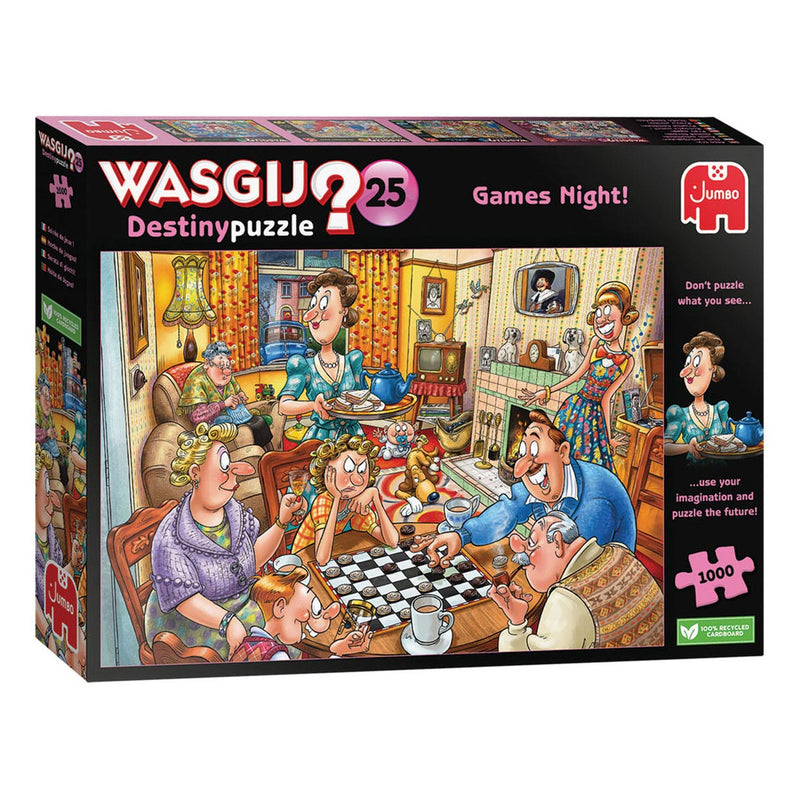 Load image into Gallery viewer, Jumbo Wasgij Destiny 25 puzzel Spelletjesavond, 1000st.