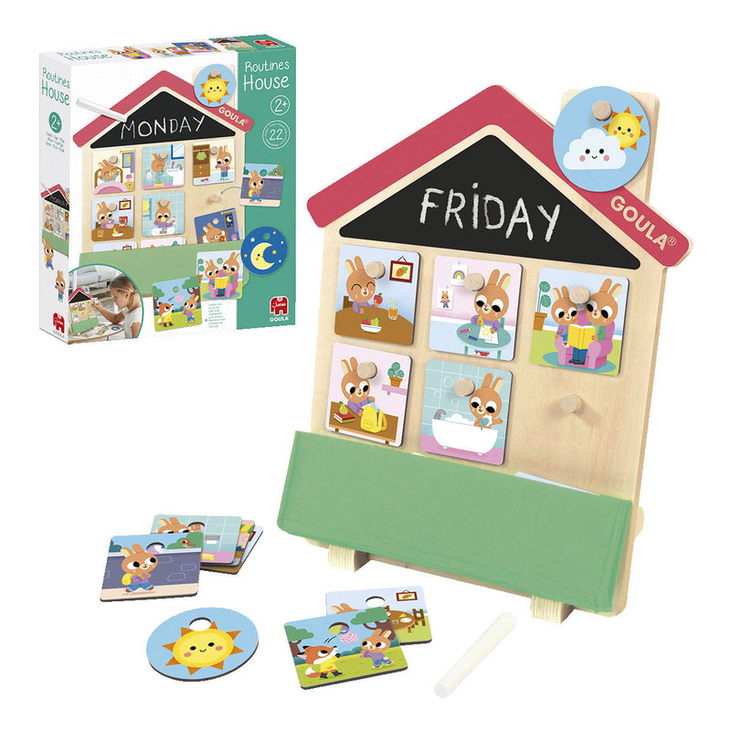 Load image into Gallery viewer, Jumbo routines house educatief houten spel