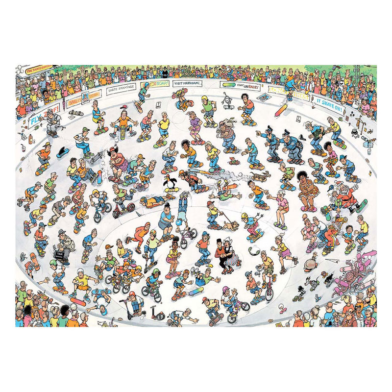 Load image into Gallery viewer, Jan van haasteren legpuzzel - skateboarden in de bowl, 2000st.