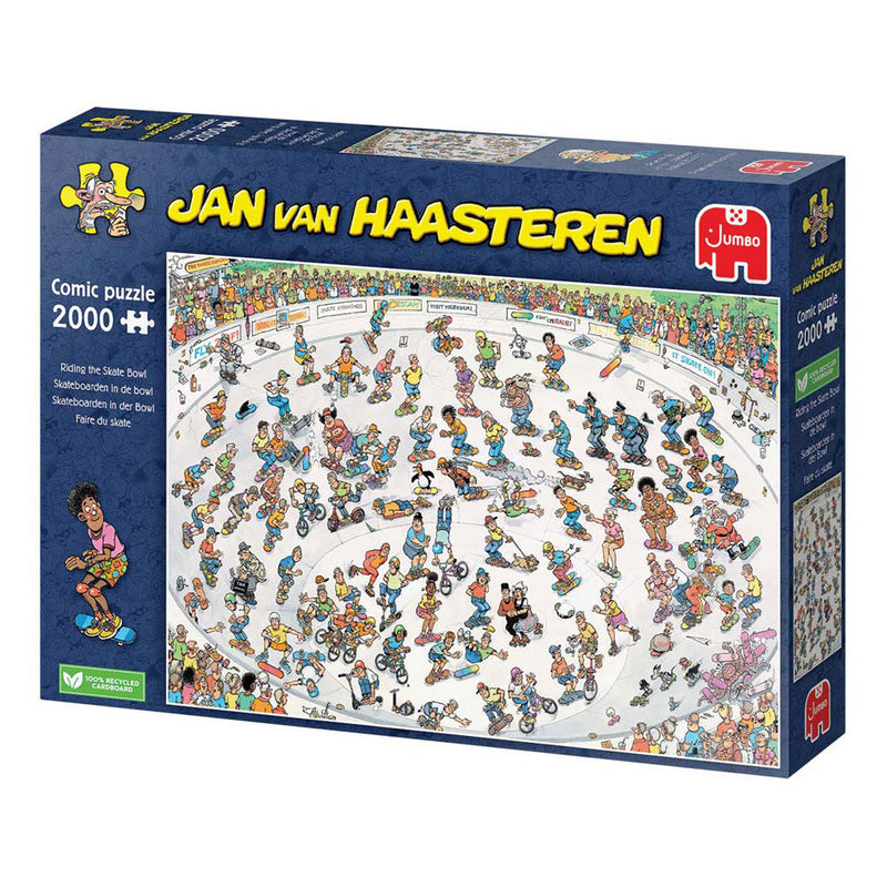 Load image into Gallery viewer, Jan van haasteren legpuzzel - skateboarden in de bowl, 2000st.