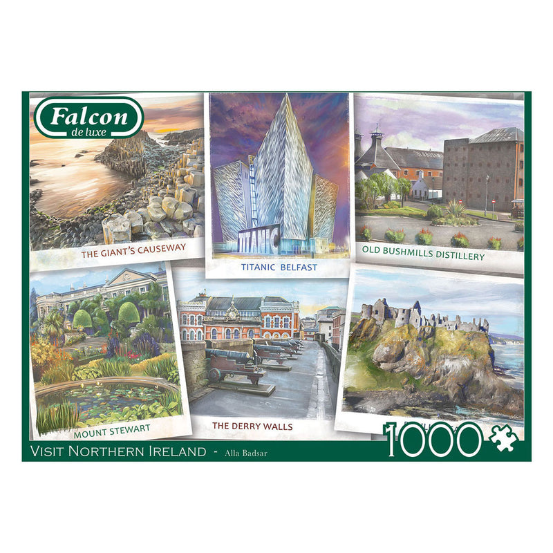 Load image into Gallery viewer, Jumbo falcon legpuzzel - visit northern ireland, 1000st.