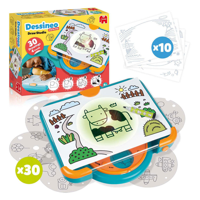 Load image into Gallery viewer, Jumbo - dessineo - leren tekenen - vanaf 4 jaar - hobbypakket