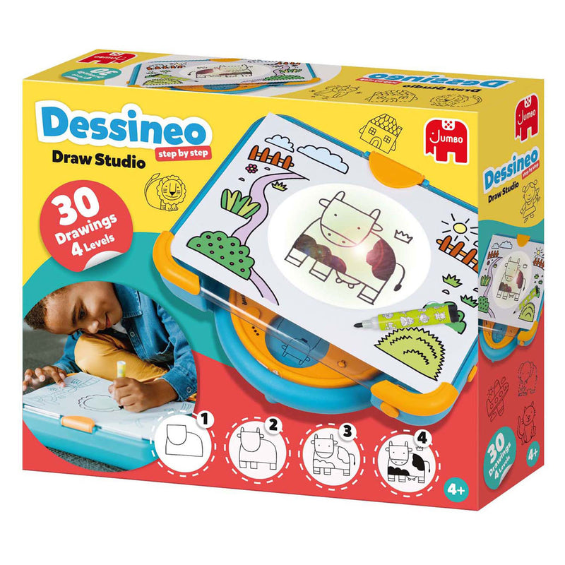 Load image into Gallery viewer, Jumbo - dessineo - leren tekenen - vanaf 4 jaar - hobbypakket