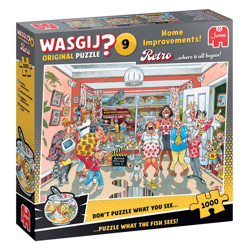 Load image into Gallery viewer, Jumbo wasgij retro original 9 legpuzzel - klein verbouwinkje, 1000st.