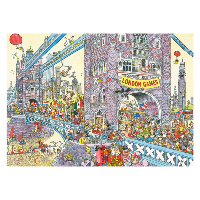 Afbeelding laden in galerijviewer, Merkloos sans marque wasgij retro mystery 8 legpuzzel - de laatste horde!, 1000st.