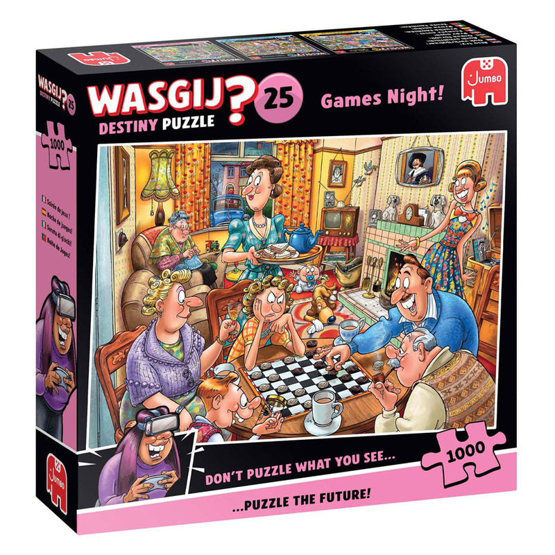 Afbeelding laden in galerijviewer, Jumbo wasgij destiny 25 legpuzzel - spelletjesavond, 1000st.