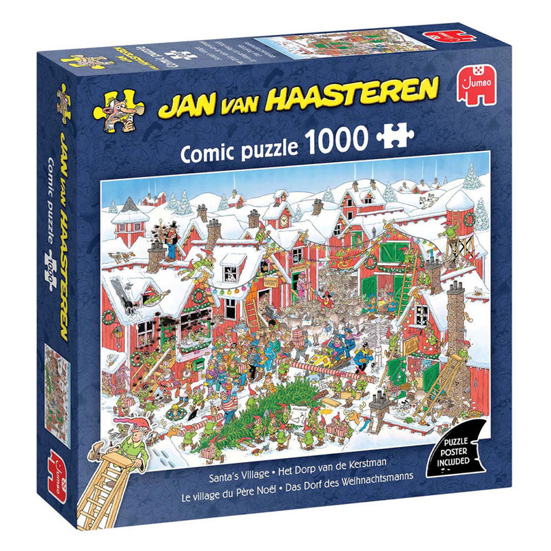 Load image into Gallery viewer, Jumbo jan van haasteren legpuzzel - het dorp van de kerstman, 1000st.