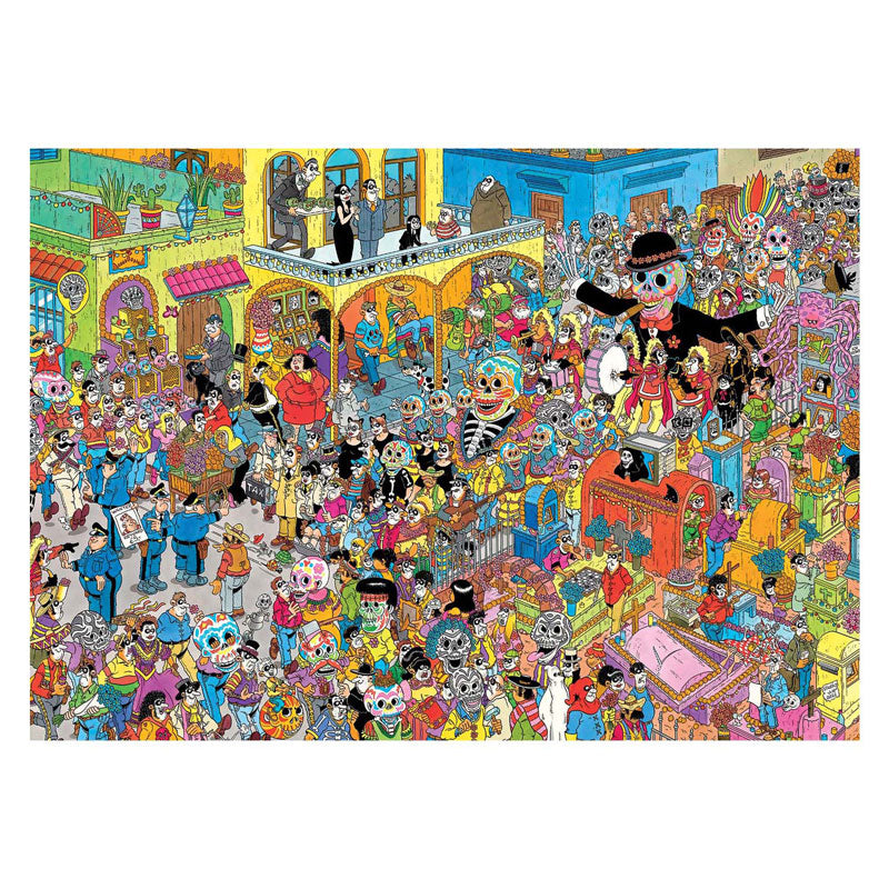 Load image into Gallery viewer, Jumbo jan van haasteren legpuzzel - dia de los muertos, 1000st.