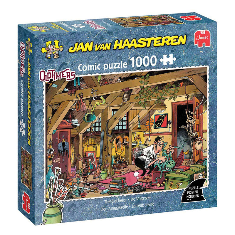 Load image into Gallery viewer, Jumbo jan van haasteren legpuzzel - oldtimers de vrijgezel, 1000st.