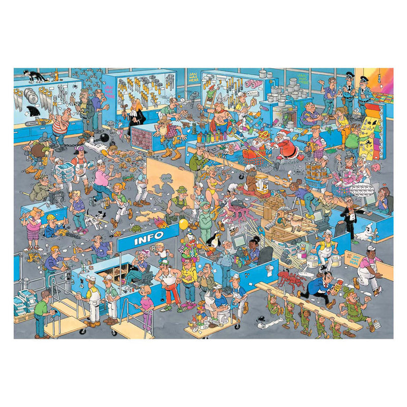 Load image into Gallery viewer, Jumbo jan van haasteren legpuzzel - de bouwmarkt en de verbouwing, 2x1000st.