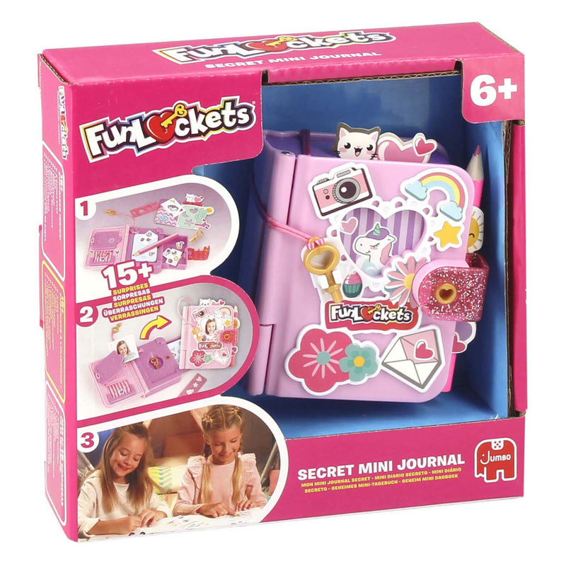 Load image into Gallery viewer, Funlockets jumbo - - secret mini journal - dagboek voor meisjes 6 jaar - met 15+ verrassingen