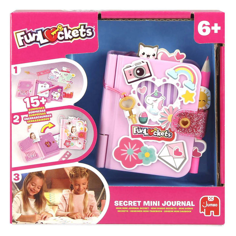 Load image into Gallery viewer, Jumbo funlockets geheim mini dagboek | 2 stuks