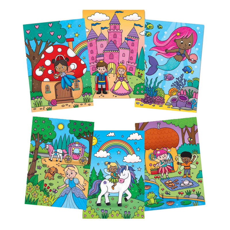 Load image into Gallery viewer, Jumbo galt - water magic fairytales - 6 kleurplaten