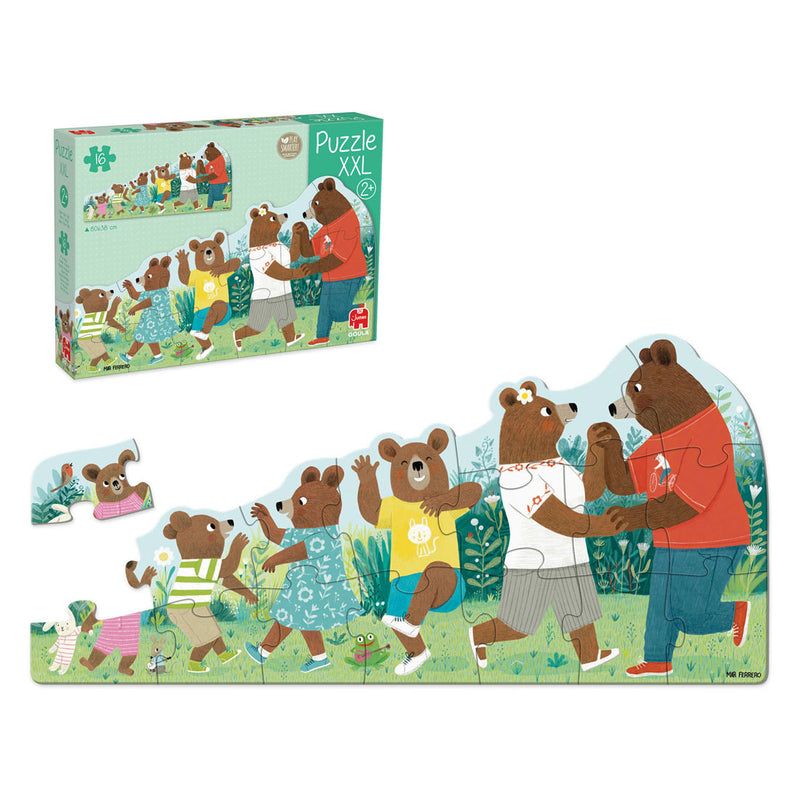 Load image into Gallery viewer, Goula jumbo puzzel xxl beren familie - 16st.