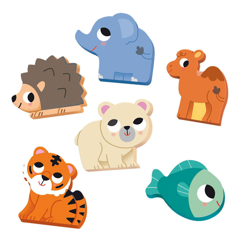 Load image into Gallery viewer, Jumbo goula puzzel 6 habitat - 5st.