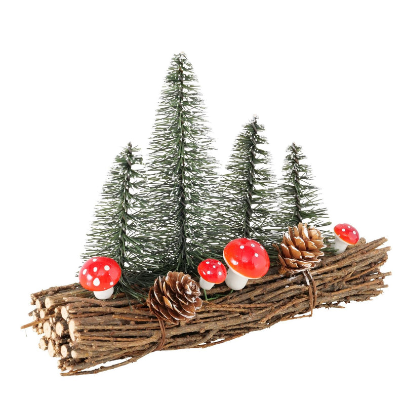 Afbeelding laden in galerijviewer, Boltze home kersttafereel met kerstbomen h17cm