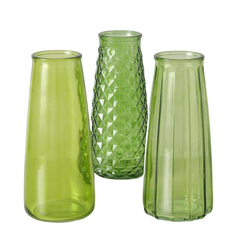 Load image into Gallery viewer, Boltze home vaas glas groen h22,5cm