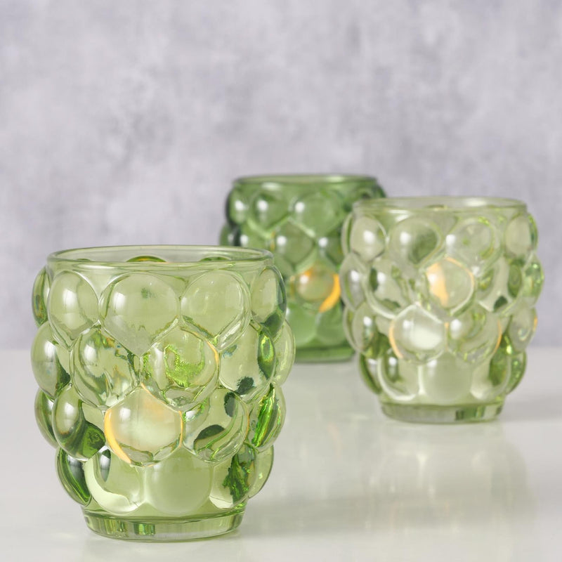 Load image into Gallery viewer, Boltze home windlicht bubbla glas groen
