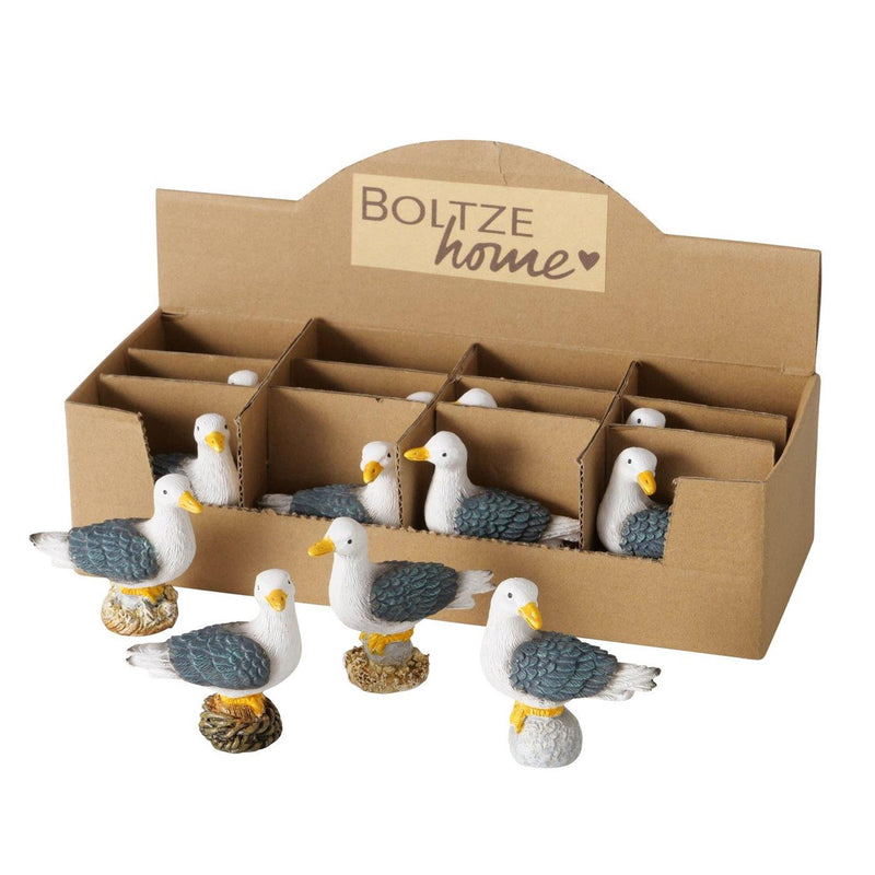 Load image into Gallery viewer, Boltze home beeldje meeuw polyresin 5,5x2,5x5,5cm