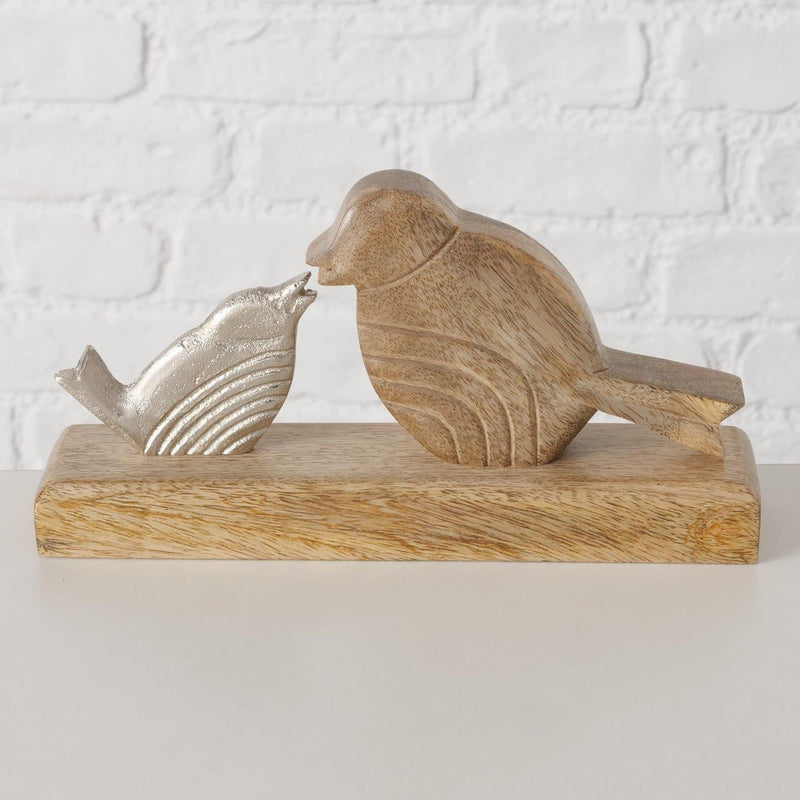Afbeelding laden in galerijviewer, Boltze home beeld vogel met jong 23x5x12cm