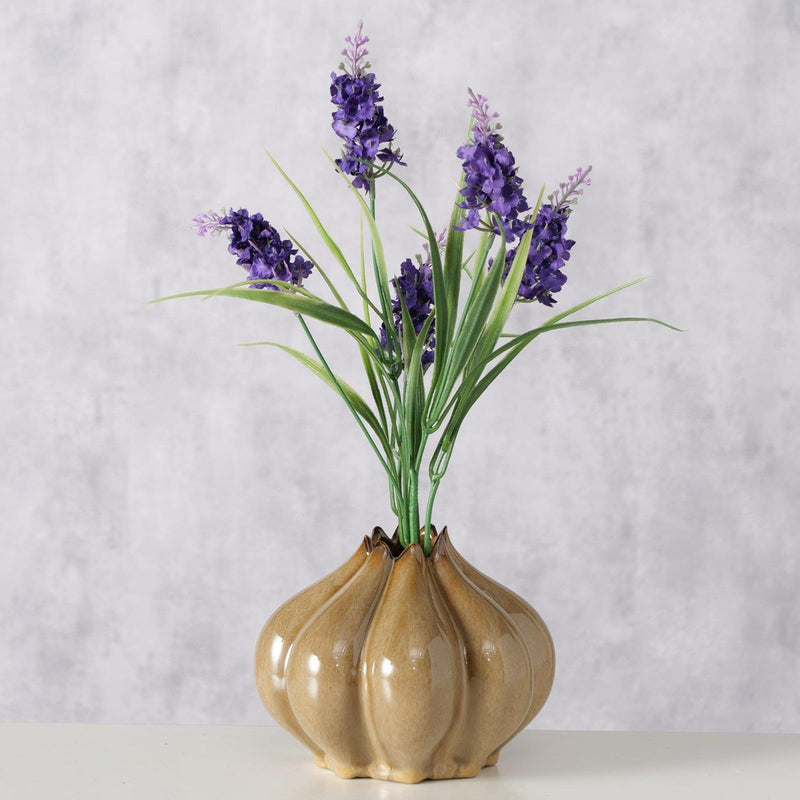 Load image into Gallery viewer, Boltze home vaas bruin ø15,5xh12,3cm