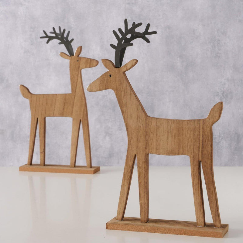 Load image into Gallery viewer, Boltze home figuur hert marono 20x5x30cm 2 assorti