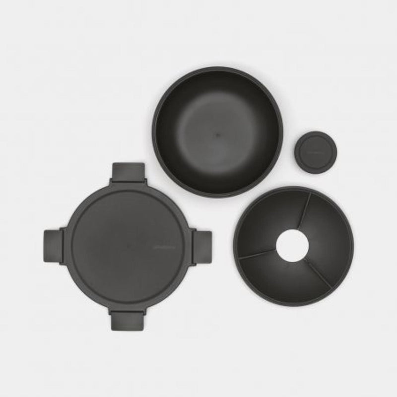 Load image into Gallery viewer, Brabantia saladebak 1,3l dark grey