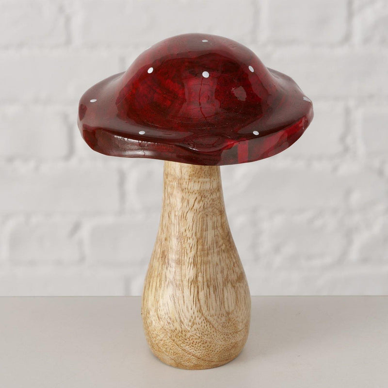Load image into Gallery viewer, Boltze home paddenstoel pilo mangohout 10x10x14,5cm