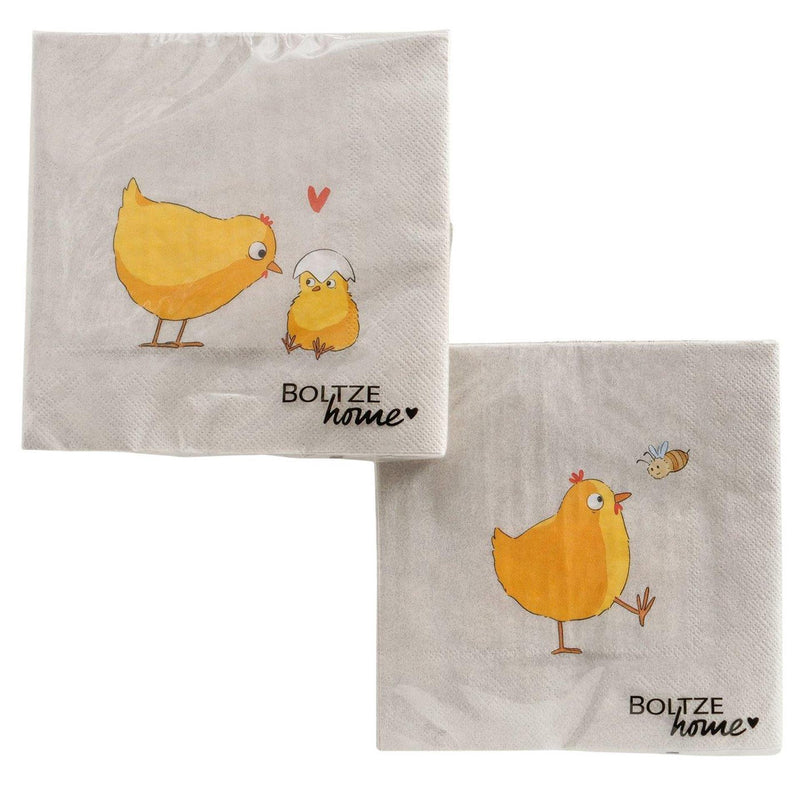 Load image into Gallery viewer, Boltze home servetten henny 16,5x16,5x3cm 2 assorti