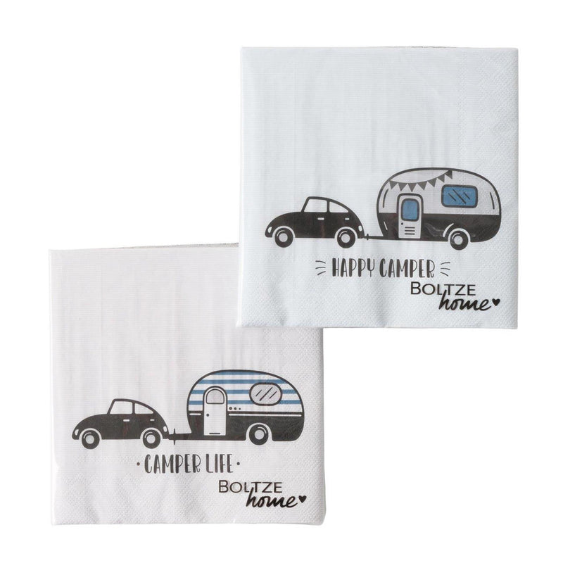 Load image into Gallery viewer, Boltze home servetten camper 16,5x16,5x3cm 2 assorti