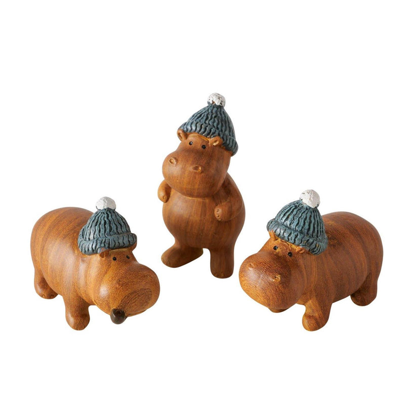 Load image into Gallery viewer, Boltze home figuur nijlpaard wilhelmy 4x3,5x6,5cm 3 assorti