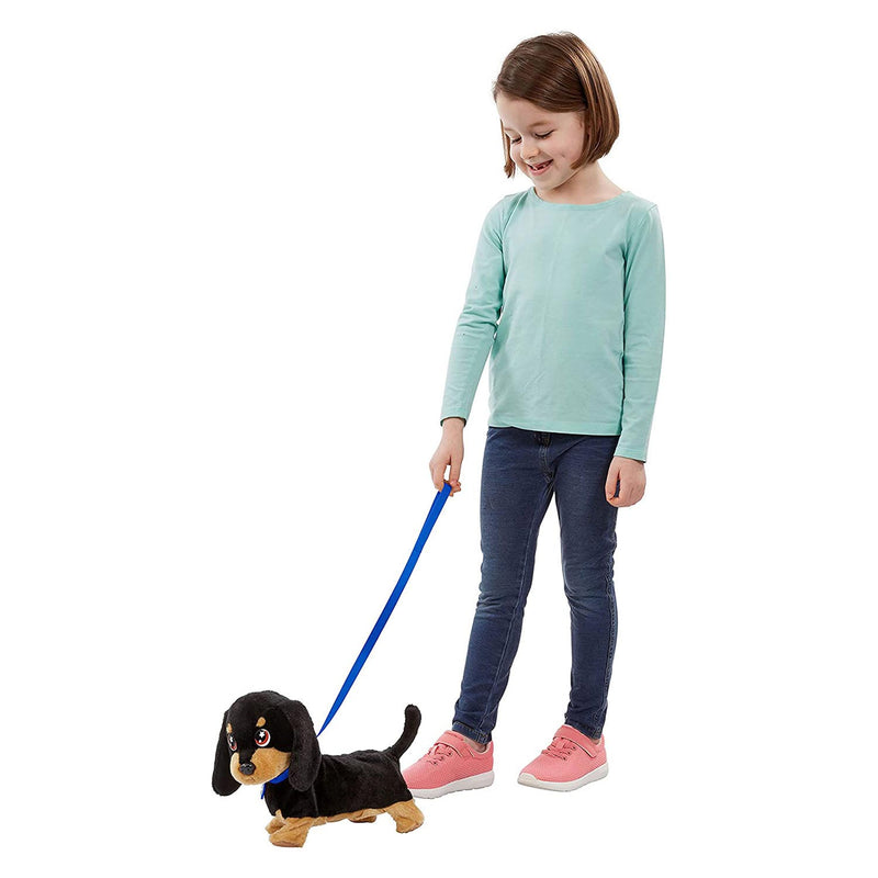 Load image into Gallery viewer, Goliath animagic waggles knuffel hond - zwart - interactieve knuffel - wandel en communiceer met waggles
