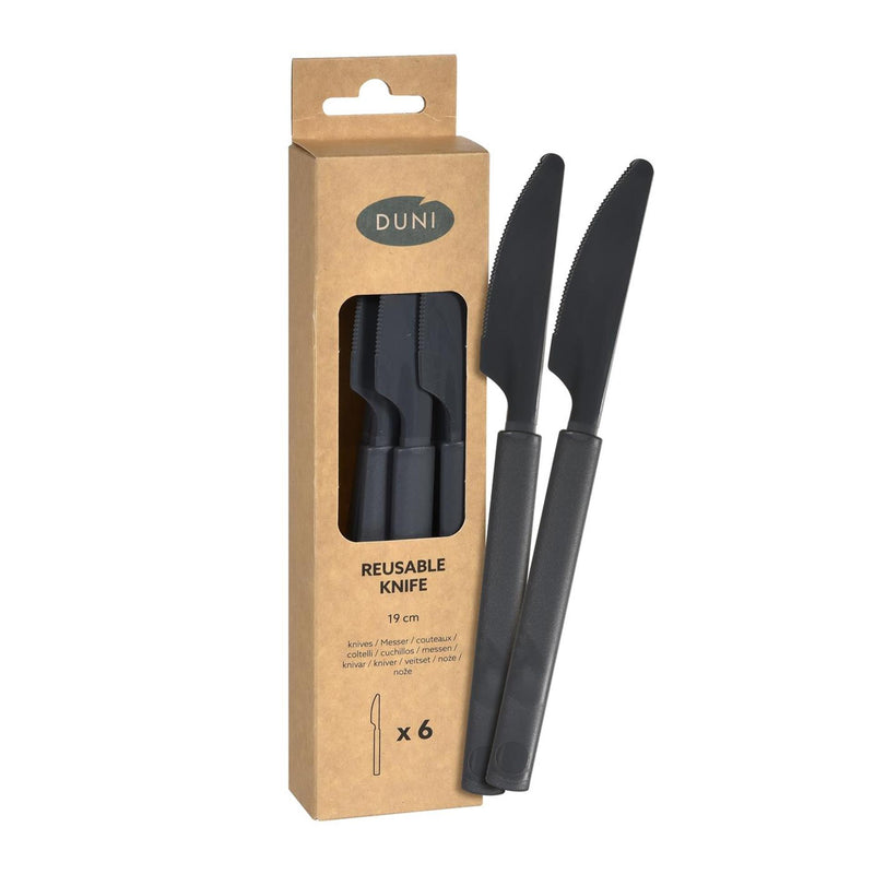 Load image into Gallery viewer, Duni kunststof messen granite 19cm 6st