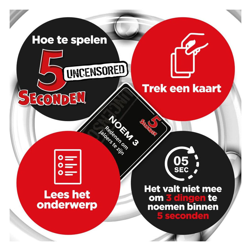 Load image into Gallery viewer, Goliath 5 seconds 18+ - partyspel - kaartspel - raadspel