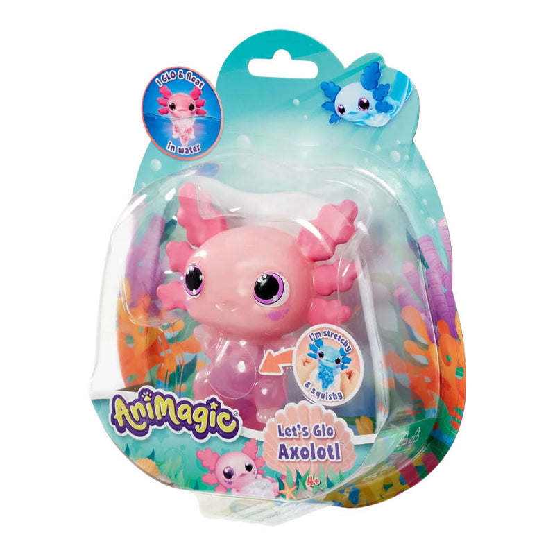 Load image into Gallery viewer, Goliath animagic let's glo axolotl roze - speelfiguur - lichtgevende axolotl