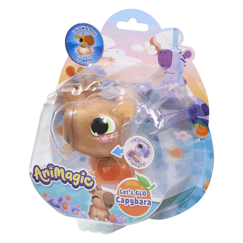Load image into Gallery viewer, Goliath animagic let's glo capybara brown - speelfiguur - lichtgevende capybara