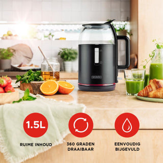 Afbeelding laden in galerijviewer, Bourgini waterkoker 1,5l