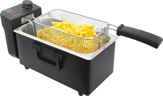 Afbeelding laden in galerijviewer, Tomado friteuse 3 liter 2000w zwart