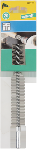 Load image into Gallery viewer, Wolfcraft cilinder draadborstel | rond schacht | ø20 x 55 x 200mm | 1 stuk - 2127000
