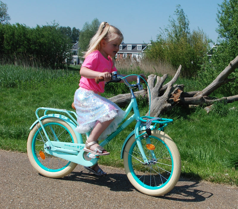 Load image into Gallery viewer, Volare Excellent Kinderfiets - Meisjes - 16 inch - Groen - 95% afgemonteerd