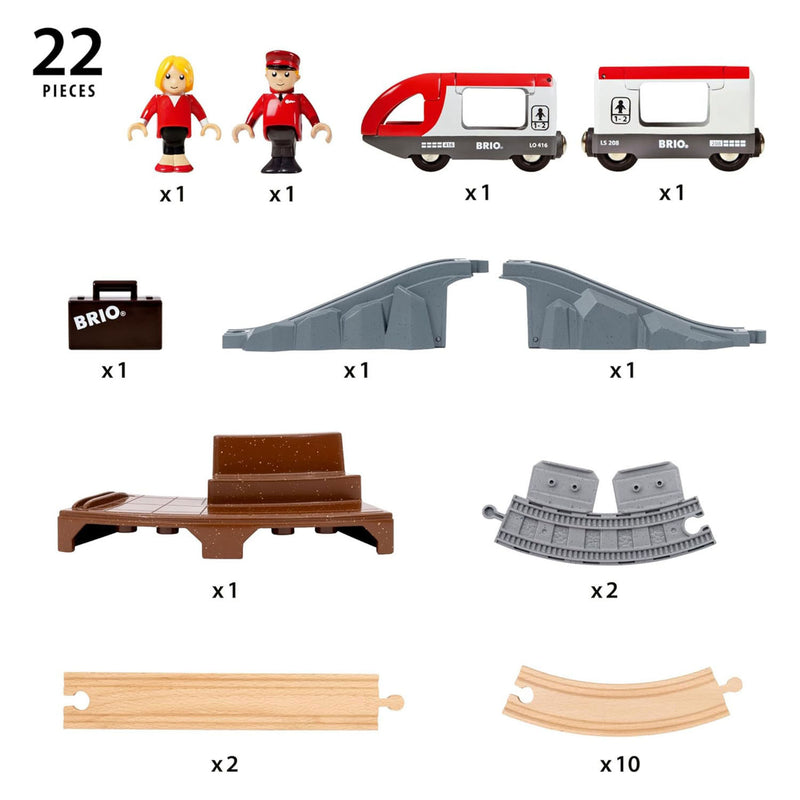 Load image into Gallery viewer, Ravensburger brio start treinset reis trein - 22dlg.