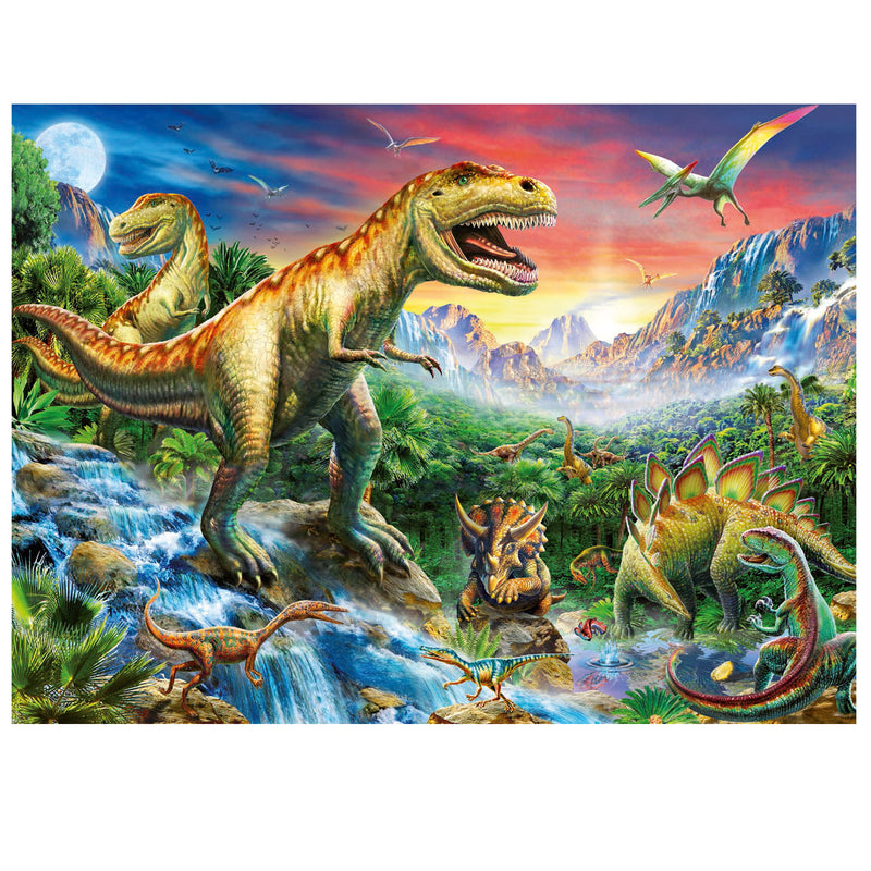 Load image into Gallery viewer, Ravensburger puzzel bij de dinosaurussen - legpuzzel - 100 stukjes