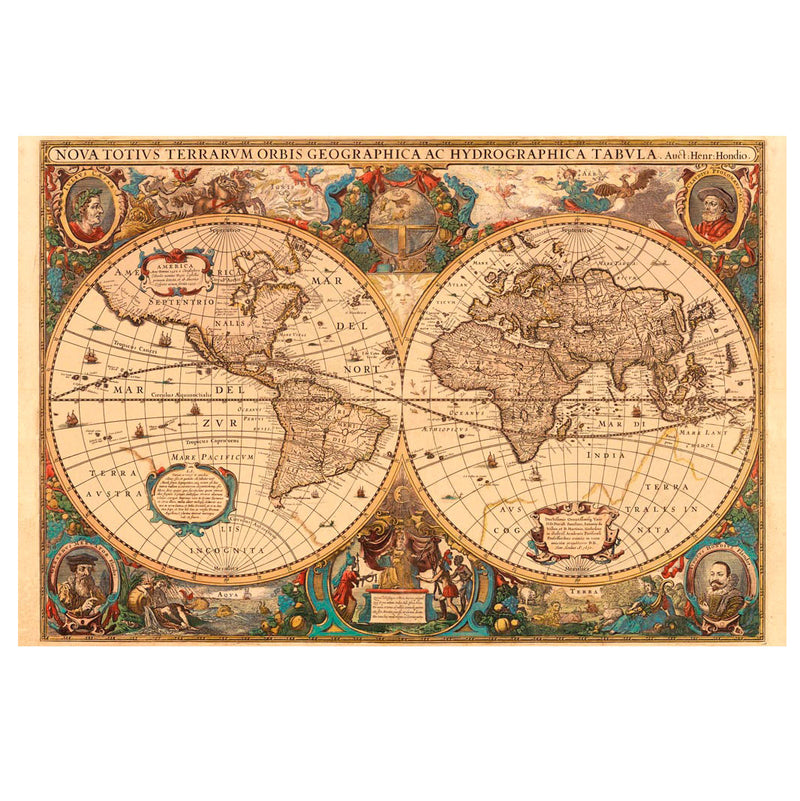 Load image into Gallery viewer, Ravensburger Antieke wereldkaart, 5000st.