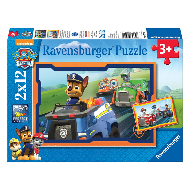 Load image into Gallery viewer, Ravensburger paw patrol puzzel - paw patrol in actie, 2x12st.