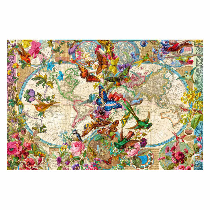 Load image into Gallery viewer, Ravensburger puzzel flora en fauna wereldkaart - legpuzzel - 2000 stukjes