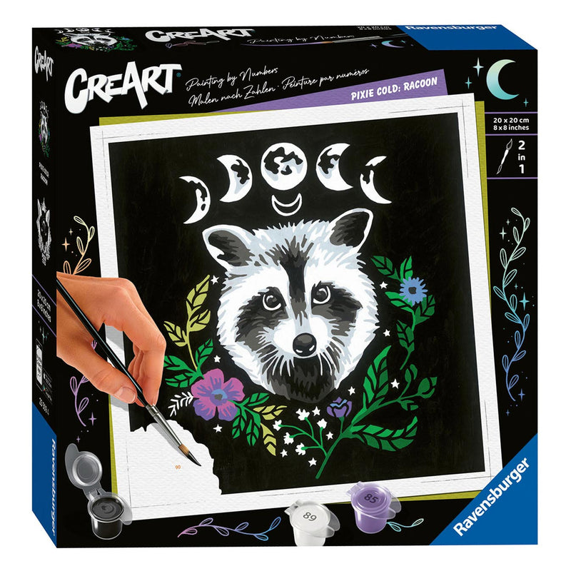 Load image into Gallery viewer, Ravensburger creart - pixie cold edition raccoon