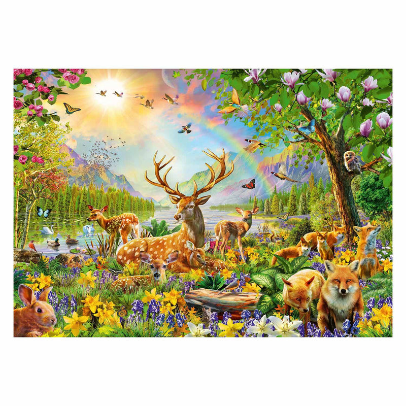Load image into Gallery viewer, Ravensburger puzzel mooie hertenfamilie, 200st. xxl